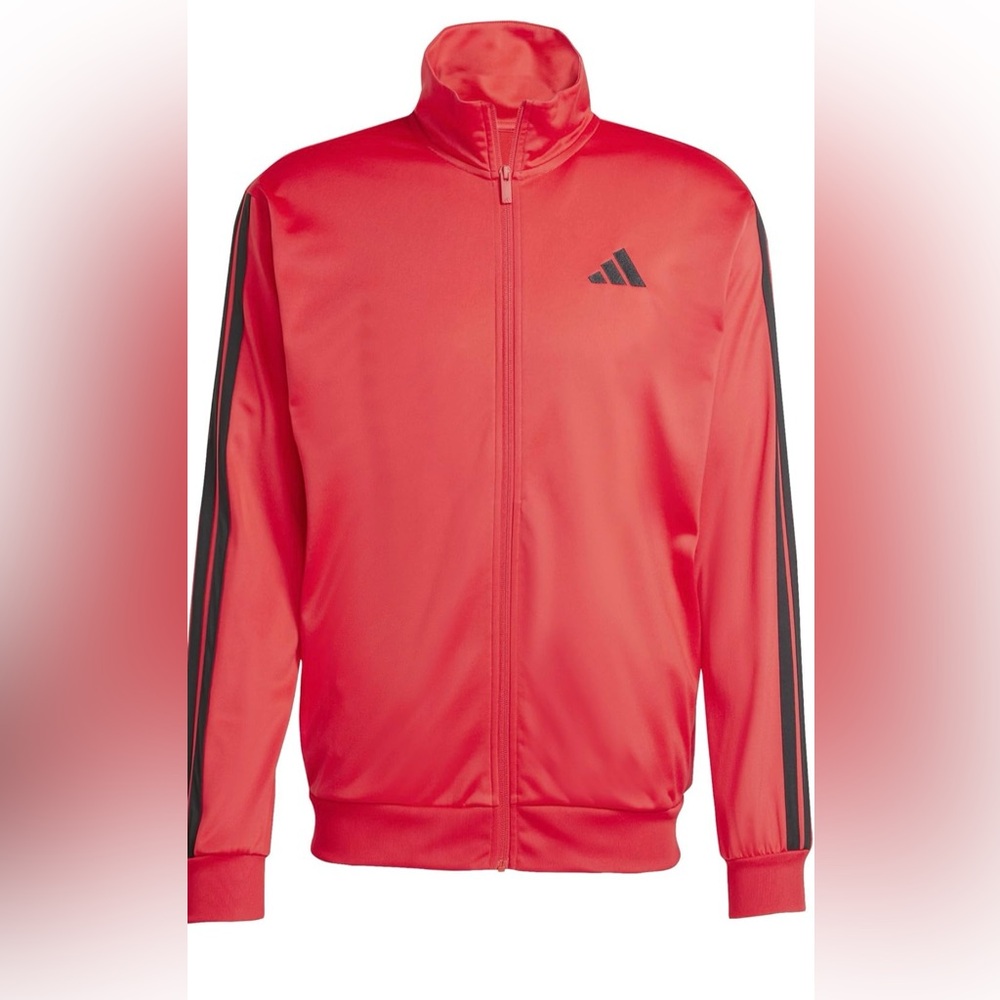 Adidas Men's Vibrant Red Track Jacket